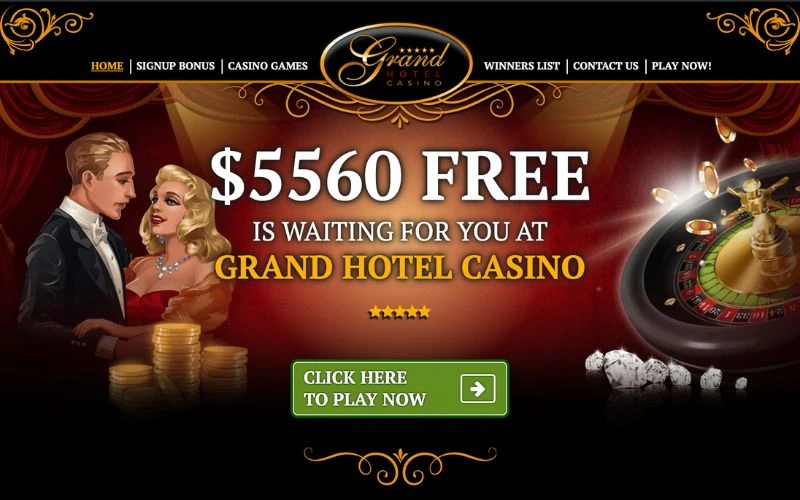 Grand Hotel Casino Website Screenshot